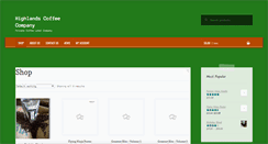 Desktop Screenshot of highlandscoffee.net