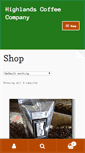 Mobile Screenshot of highlandscoffee.net