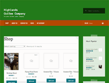 Tablet Screenshot of highlandscoffee.net